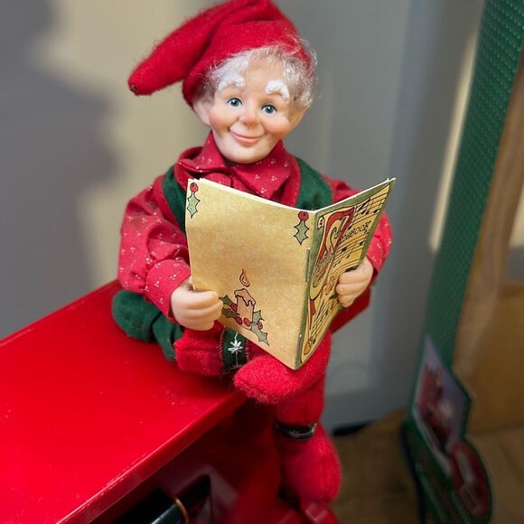 1995 Holiday Creations Animated Sing along with Santa Plays Piano & Moves WORKS! - Picture 4 of 12